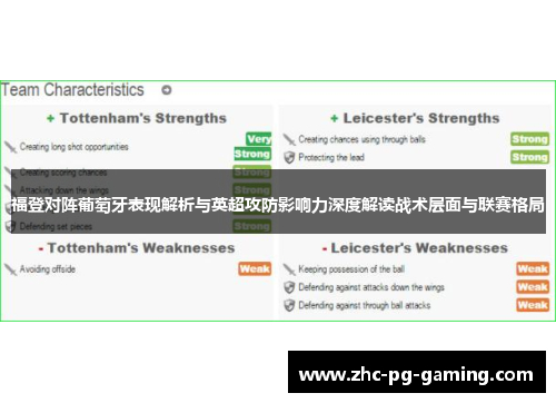 福登对阵葡萄牙表现解析与英超攻防影响力深度解读战术层面与联赛格局